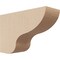 Ekena Millwork 2"W x 6"D x 4"H Classic Greensboro Rough Cedar Woodgrain TimberThane Corbel, Primed Tan CORUR02X06X04GRNRCPR - alternate 1